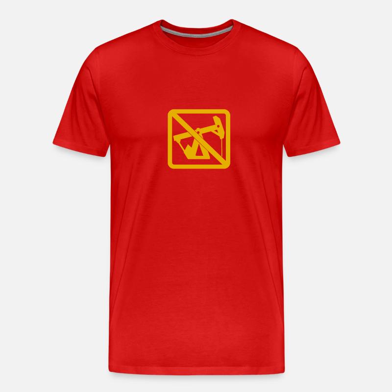 INTERD BENZIN - Männer Premium Bio T-Shirt - Rot