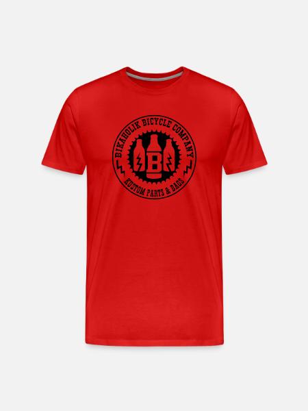Round Logo - Männer Premium Bio T-Shirt - Rot