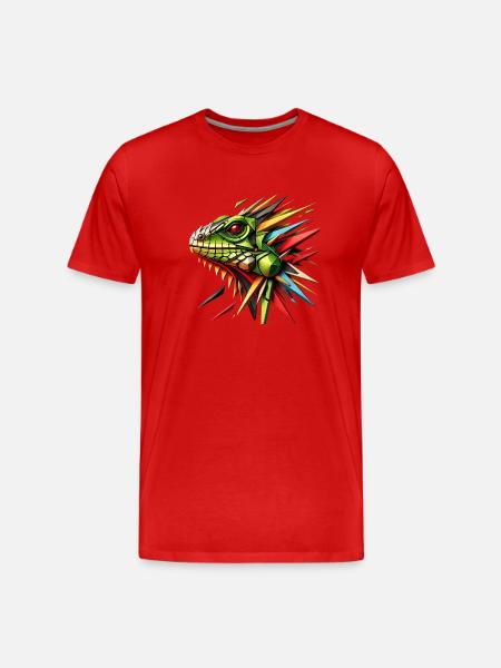 Prisme d'Iguane - T-shirt bio Premium Homme - rouge
