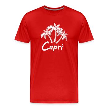 Ferien auf Capri - Männer Premium Bio T-Shirt - Rot - Vorne - Damien (186cm)