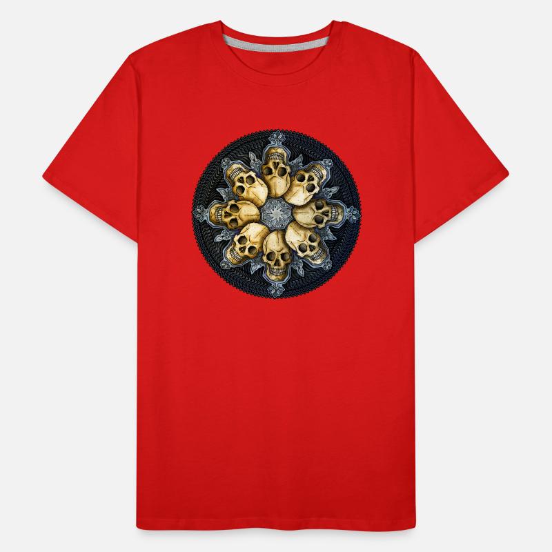 Cercle de crâne T-shirt bio Premium Homme