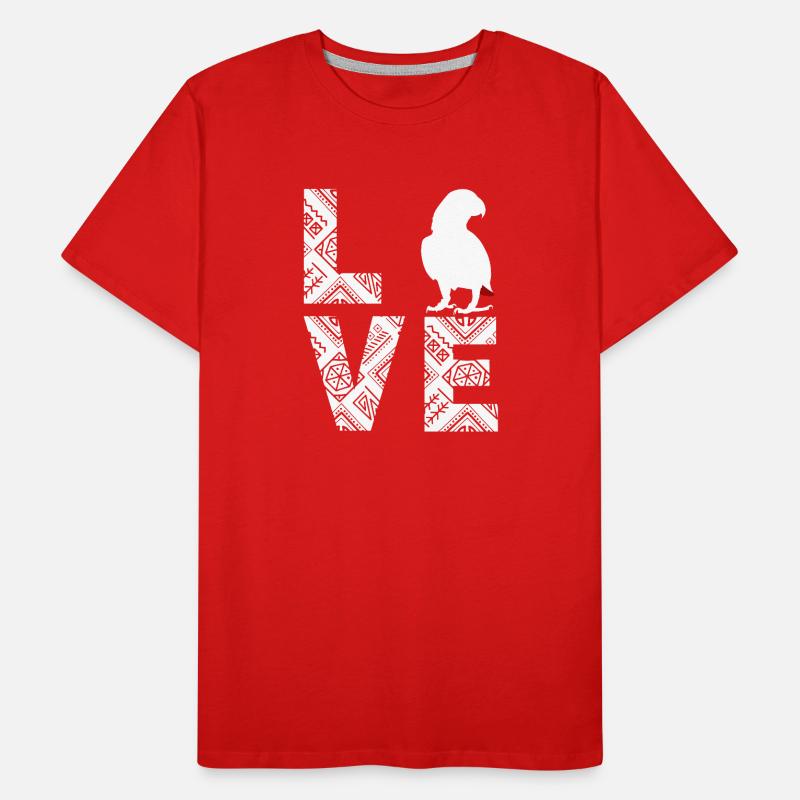African grey parrot Men's Premium Organic T-Shirt
