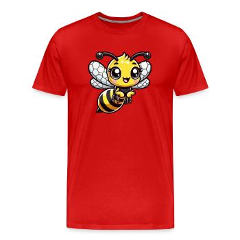 Wasp child - Men's Premium Organic T-Shirt - red - Front - Damien (186cm)