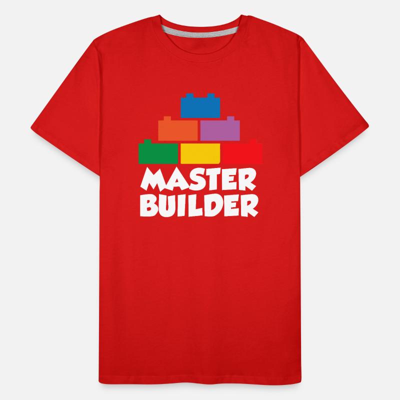 Brick Builder Brick Building Master Builder Men's Premium Organic T-Shirt
