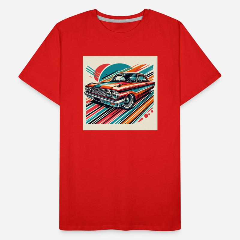 Retro-Oldtimer Männer Premium Bio T-Shirt