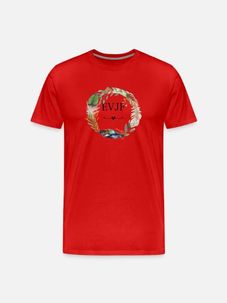 EVJF couronne fleurs boho - T-shirt bio Premium Homme - rouge