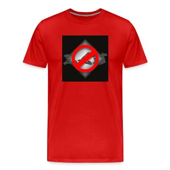 Zeit - Männer Premium Bio T-Shirt - Rot - Vorne - Damien (186cm)