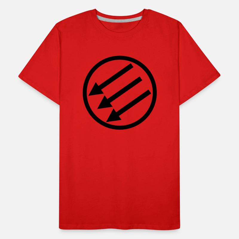 Drehen von Pfeile Männer Premium Bio T-Shirt