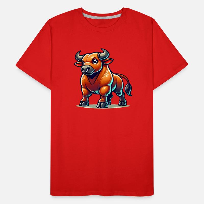 stier comic Männer Premium Bio T-Shirt