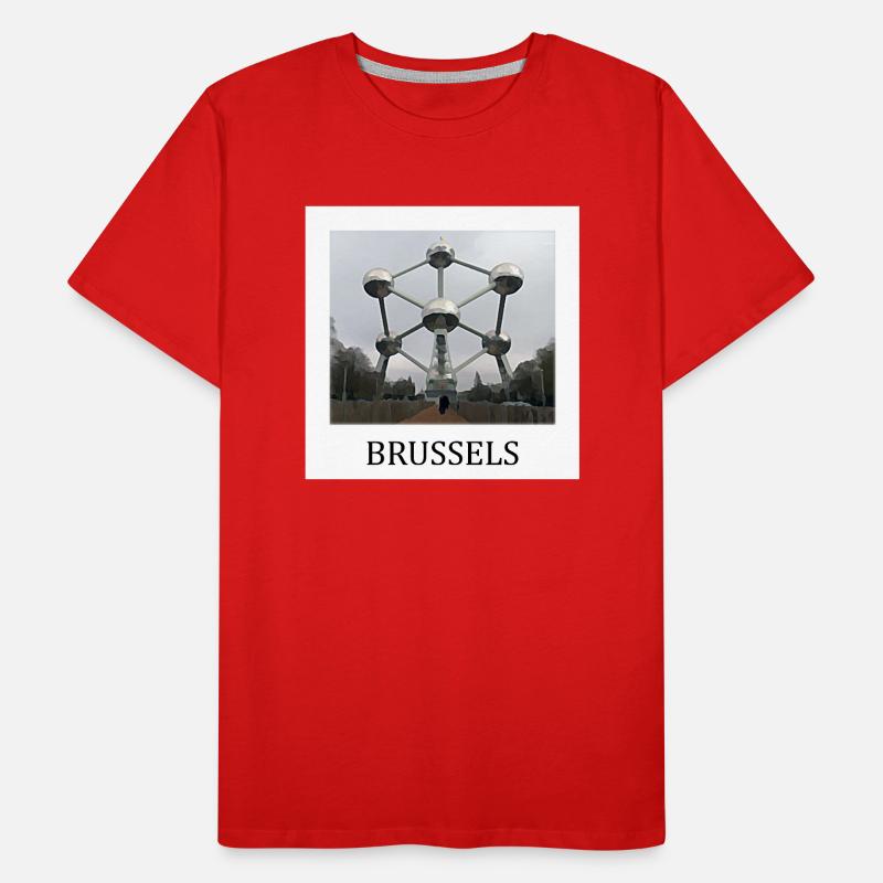 Brussels Atomium Men's Premium Organic T-Shirt