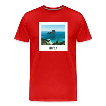 Ibiza - T-shirt bio Premium Homme - rouge - Devant - Damien (186cm)