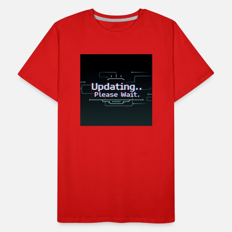 Glitch Update Loading Screen Men's Premium Organic T-Shirt