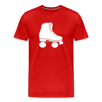 Walze - Männer Premium Bio T-Shirt - Rot - Vorne - Damien (186cm)