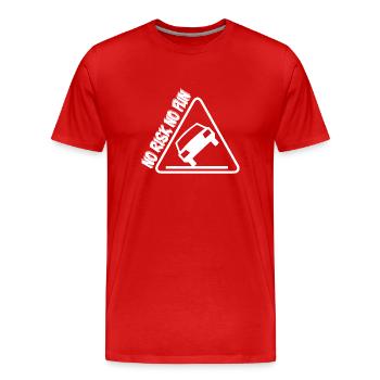 Pas de risque pas de plaisir drôle cadeau tuning voiture - T-shirt bio Premium Homme - rouge - Devant - Damien (186cm)