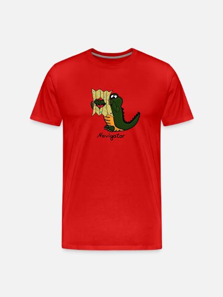 Navigator - Men's Premium Organic T-Shirt - red
