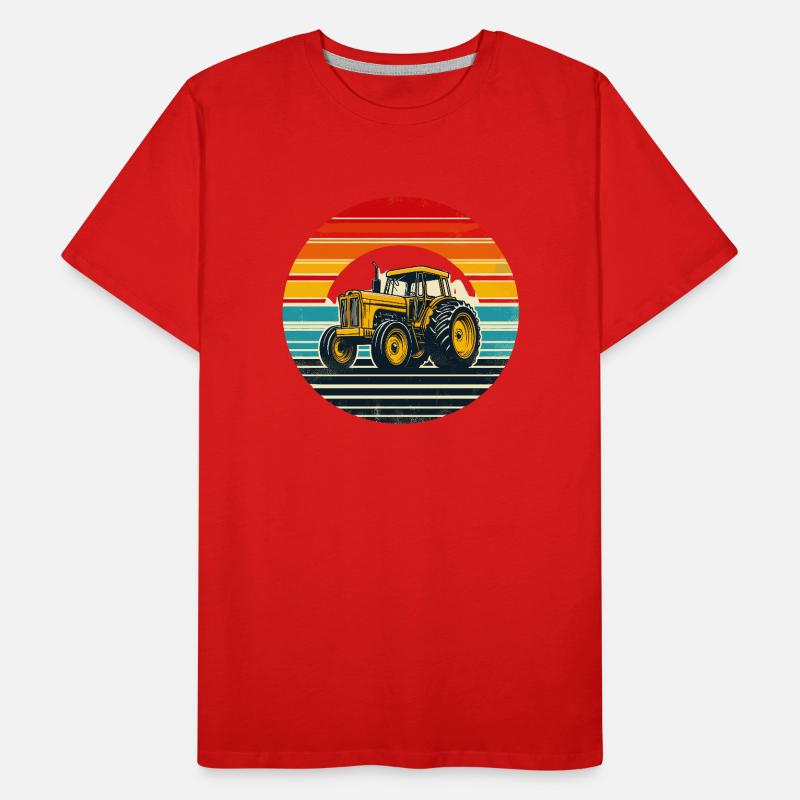 Oldtimer-Traktor Männer Premium Bio T-Shirt