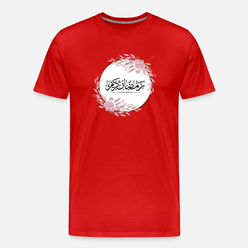 Ramadan personalisierte Artikel - Männer Premium Bio T-Shirt - Rot