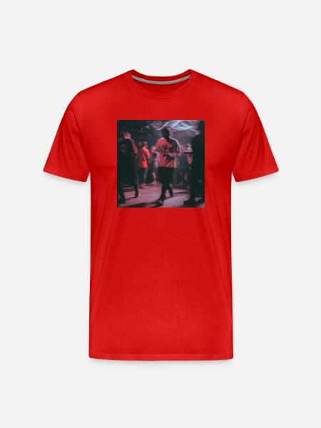 Techno dude - Männer Premium Bio T-Shirt - Rot