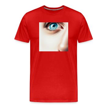 Visage - T-shirt bio Premium Homme - rouge - Devant - Damien (186cm)