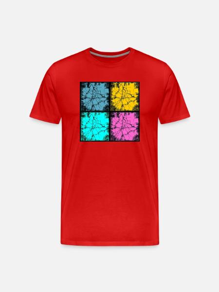 Popart urban style - Men's Premium Organic T-Shirt - red