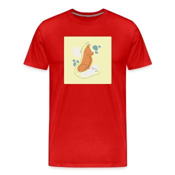 Fuchs - Männer Premium Bio T-Shirt - Rot - Vorne - Damien (186cm)