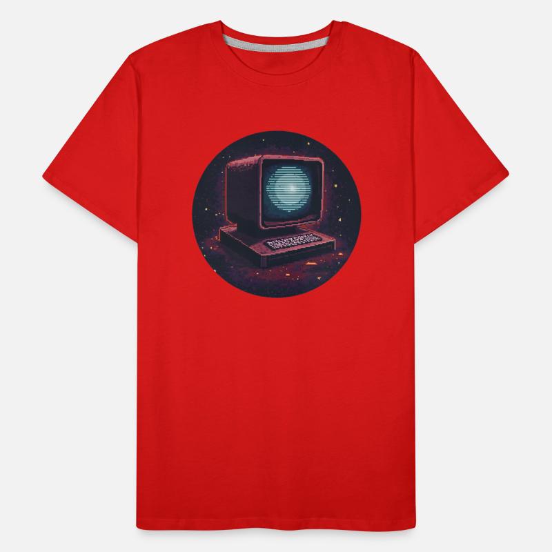 Pixel-Computer Männer Premium Bio T-Shirt