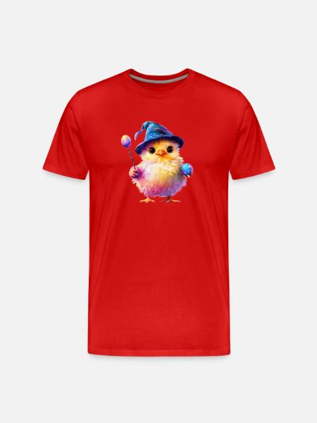 Magic Chick - Men's Premium Organic T-Shirt - red