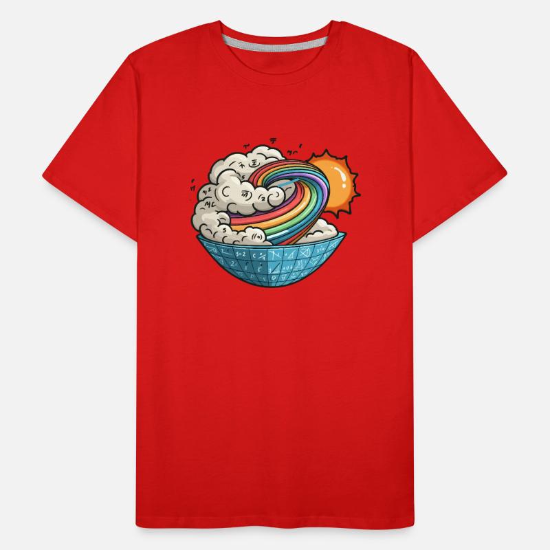 Mathematical Vortex Sun Men's Premium Organic T-Shirt