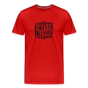 Eternally - Men's Premium Organic T-Shirt - red - Front - Damien (186cm)