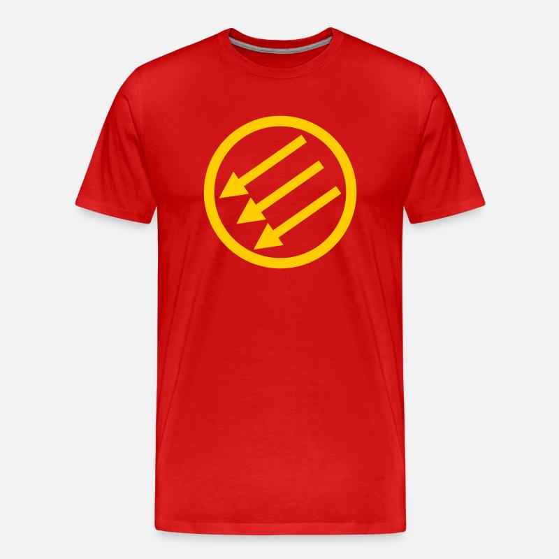Järnfronten / Eiserne Front / Iron Front - Männer Premium Bio T-Shirt - Rot