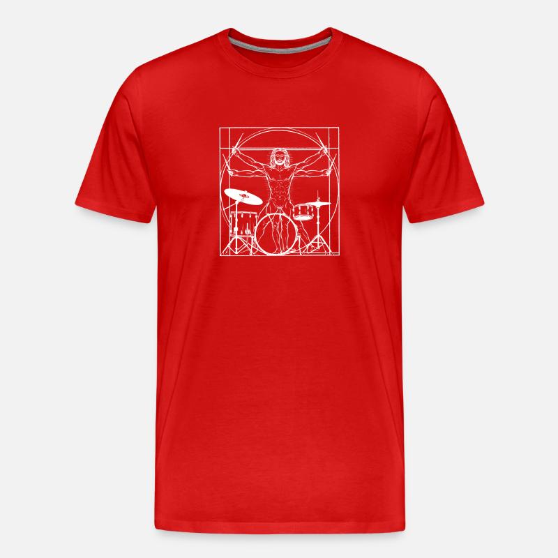 Drummer - Drum drum drum - Men's Premium Organic T-Shirt - red