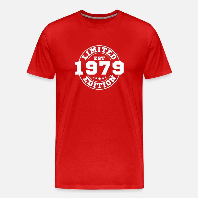 1979 Limitierte Auflage - Männer Premium Bio T-Shirt - Rot