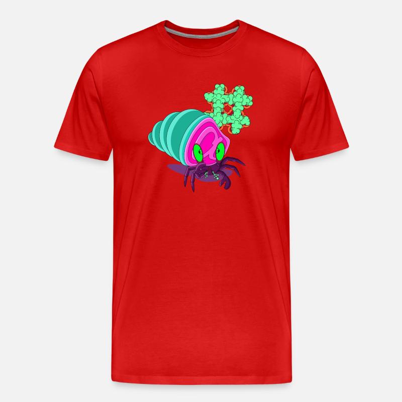PRIMITIVE DOMÄNE - Männer Premium Bio T-Shirt - Rot