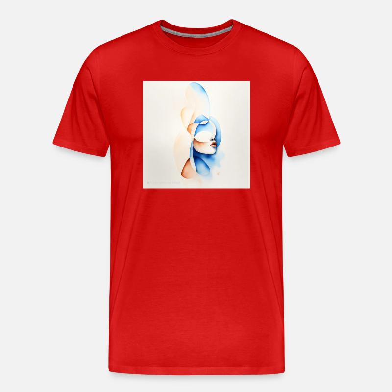 Frauenkunst - Männer Premium Bio T-Shirt - Rot