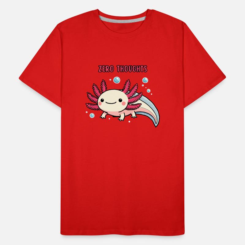 Axolotl - Zero thoughts Men's Premium Organic T-Shirt