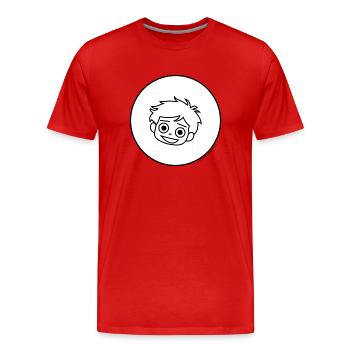 Little Phiri lacht - Männer Premium Bio T-Shirt - Rot - Vorne - Damien (186cm)