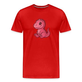 Pink Carcha Chibi - Männer Premium Bio T-Shirt - Rot - Vorne - Damien (186cm)