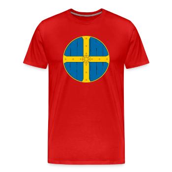 Viking - Men's Premium Organic T-Shirt - red - Front - Damien (186cm)