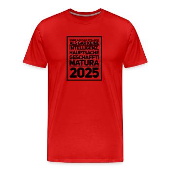 Maturité - T-shirt bio Premium Homme - rouge - Devant - Damien (186cm)