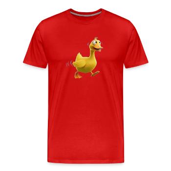 Le mystère de l’oie d’or : un conte de fées raconté - T-shirt bio Premium Homme - rouge - Devant - Damien (186cm)