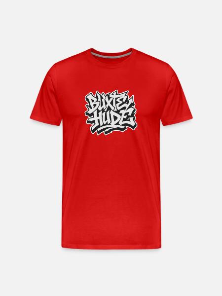 Buxtehude graffiti - Männer Premium Bio T-Shirt - Rot