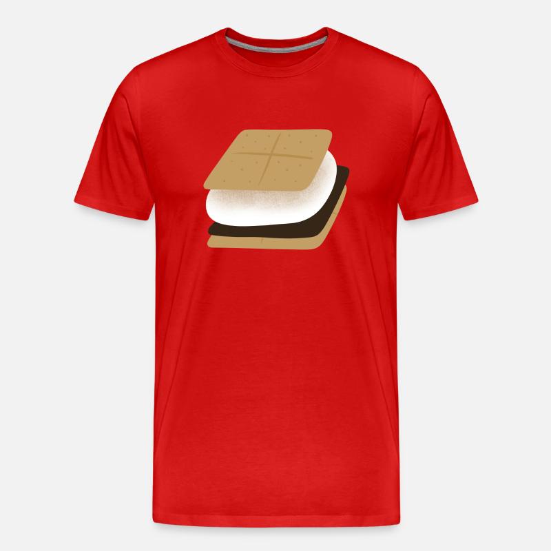 Smores - Männer Premium Bio T-Shirt - Rot