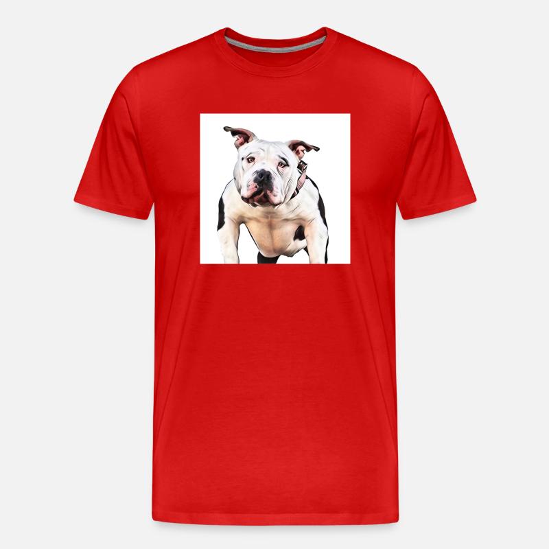 American Bully - Männer Premium Bio T-Shirt - Rot
