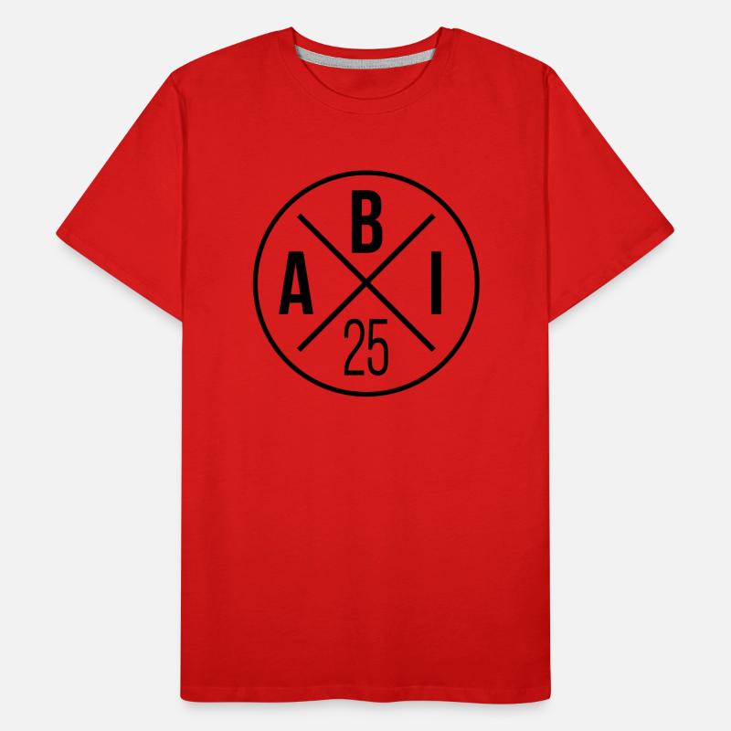 Abi 25 Emblem Männer Premium Bio T-Shirt