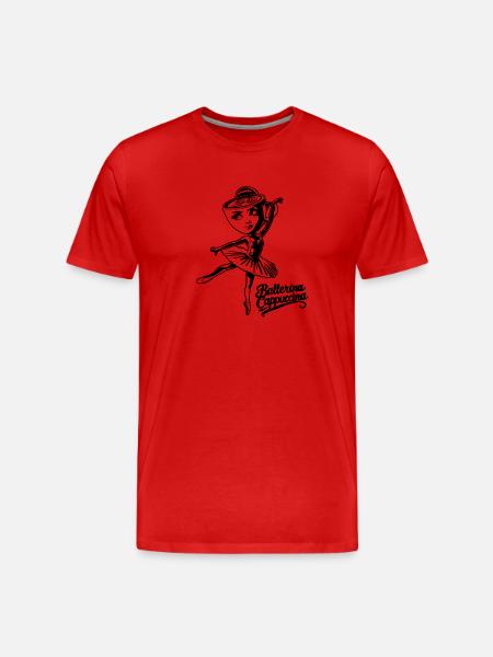 Cappuccino Ballerina | Italian Brainrot - Men's Premium Organic T-Shirt - red