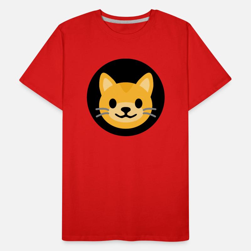 Cat Face Black | ~NU relations | Vector Men's Premium Organic T-Shirt