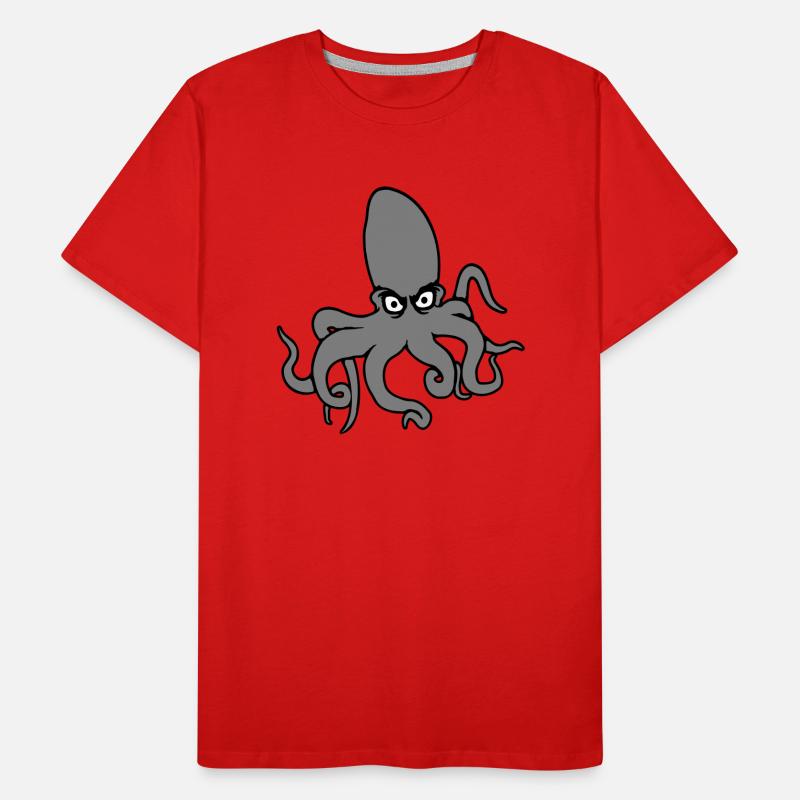 Pieuvre, pieuvre, pieuvre, céphalopode, mauvais œil T-shirt bio Premium Homme