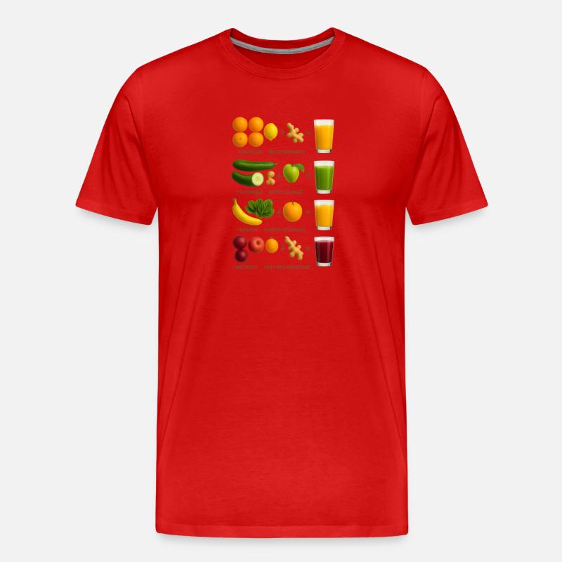 SAFT - Männer Premium Bio T-Shirt - Rot
