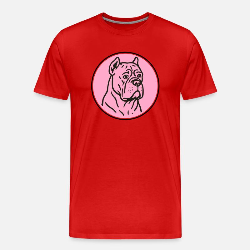 Mastif - Männer Premium Bio T-Shirt - Rot