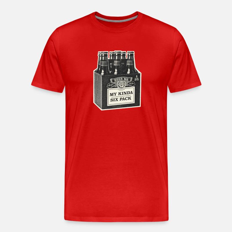 Mon Kinda Six Pack - T-shirt bio Premium Homme - rouge